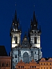 Bajkowy wygląd wież kościoła Tyńskiego