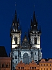 Bajkowy wygląd wież kościoła Tyńskiego