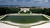 Schonbrunn i panorama Wiednia widziana z tarasów Glorietty