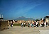 Centrum Pompejów z widokiem na Wezuwiusz